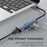 DEVIA EC621 Leopard Series USB-C Docking Station Type-C to USB3.0*3+RJ45, Mini USB 3.1 Hub (Upgraded) - 3