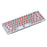 T-WOLF T40 150cm Wired Mechanical Keyboard with Clear Keycaps - Transparent Red - 1