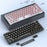 T-WOLF T40 150cm Wired Mechanical Keyboard with Clear Keycaps - Transparent Red - 6