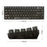 T-WOLF T40 150cm Wired Mechanical Keyboard with Clear Keycaps - Transparent Red - 7