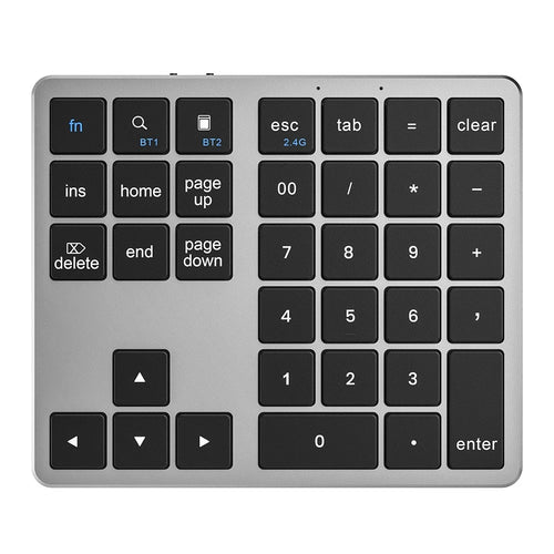 K-35 Bluetooth-compatible Keypad Slim 35-Keys 2.4G+Bluetooth-compatible Dual Mode Keyboard - Black Gray - 1