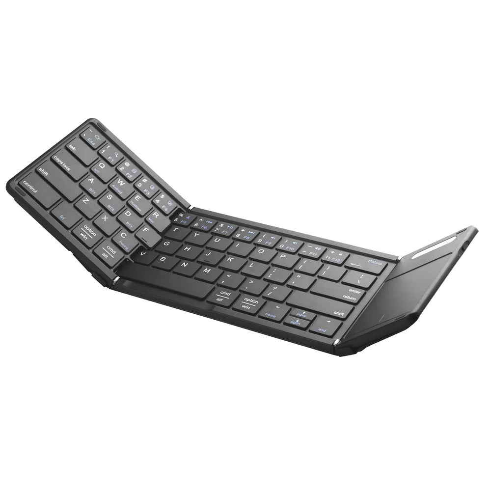 B077T Foldable PU Leather Wireless Bluetooth-compatible Keyboard with Touchpad - 5