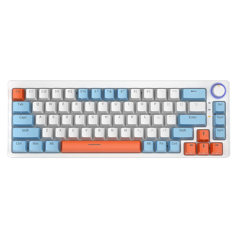 ZA68 Computer Laptop Gaming Keyboard Wired RGB Light 68-Key Mechanical Keyboard - Style A - 1