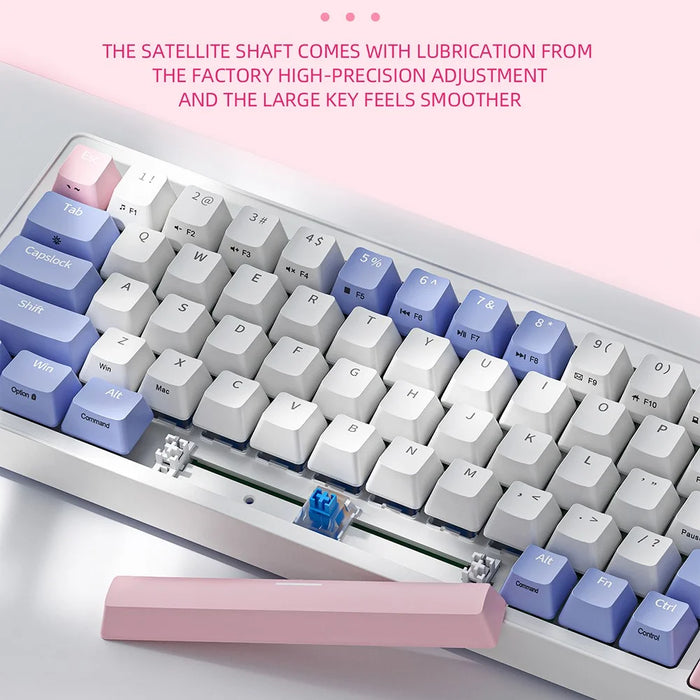 ZA68 Computer Laptop Gaming Keyboard Wired RGB Light 68-Key Mechanical Keyboard - Style A - 5