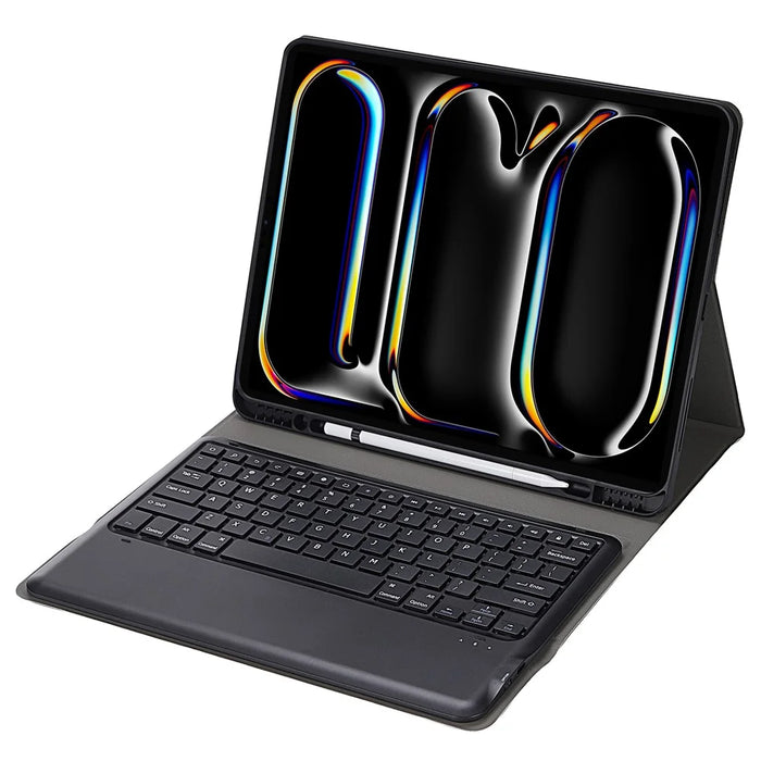 A14B For iPad Pro 13 (2025) / (2024) Bluetooth-compatible Keyboard Cover with Pen Slot Ultra Thin Tablet Case - Black - 2