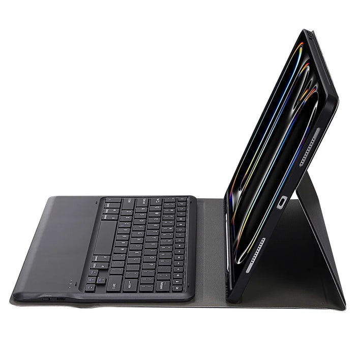 A14B For iPad Pro 13 (2025) / (2024) Bluetooth-compatible Keyboard Cover with Pen Slot Ultra Thin Tablet Case - Black - 4