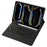 A13B-A For iPad Pro 11 (2024) Pen Slot Leather Tablet Case + Bluetooth-compatible Keyboard with Touchpad - Black - 3
