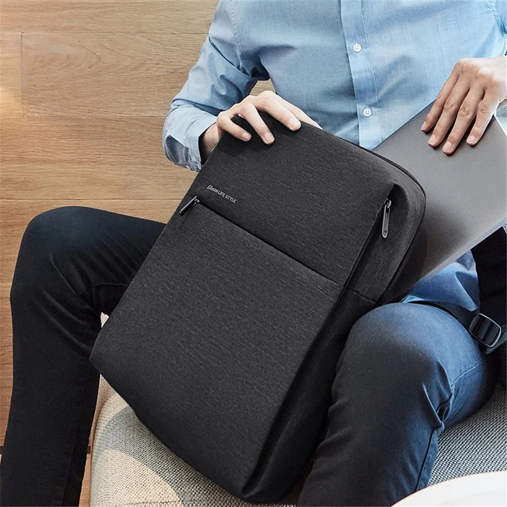 XIAOMI Minimalist Business OL Backpack Multifunctional Shoulders Backpack (Chinese Version) - Dark Grey - 5