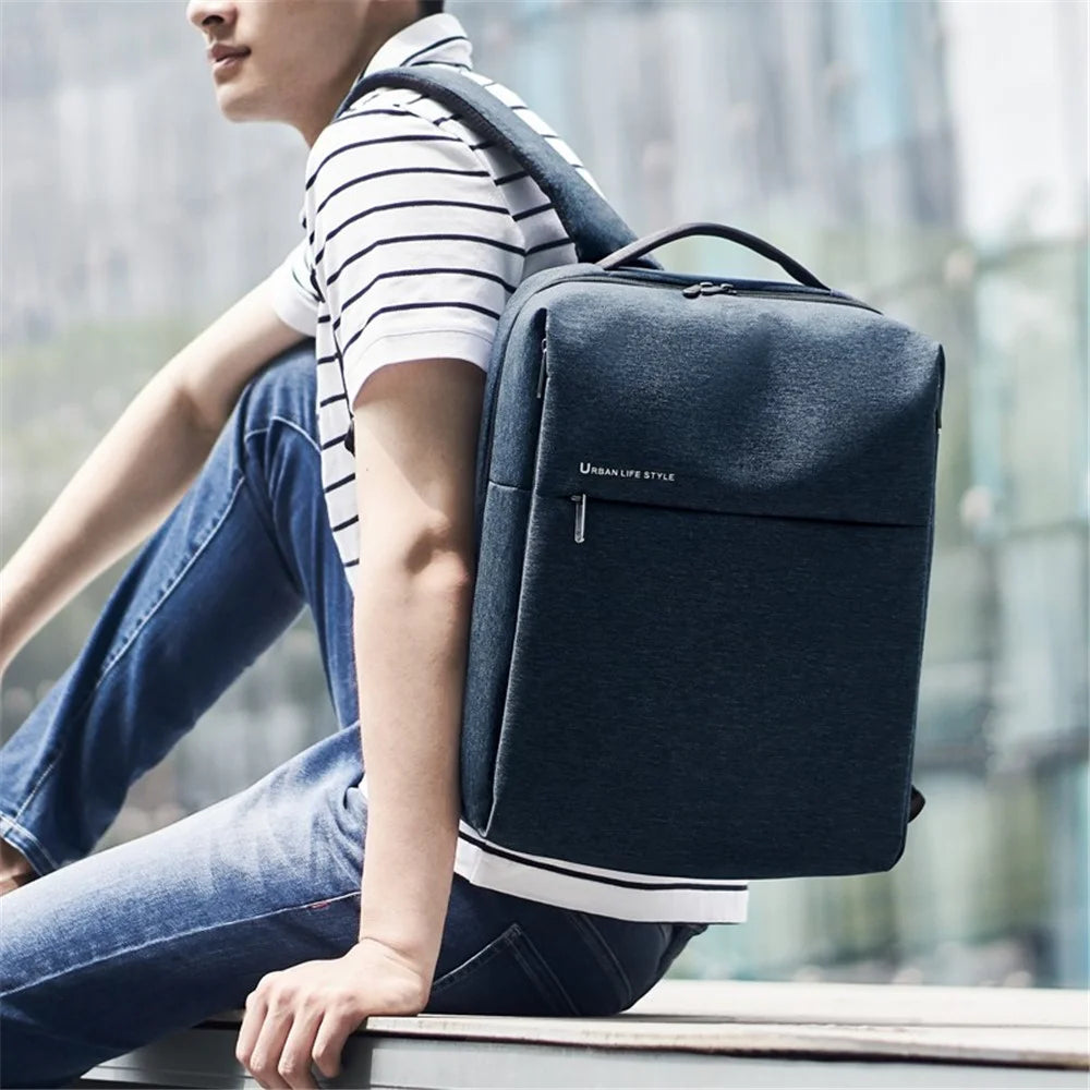 XIAOMI Minimalist Business OL Backpack Multifunctional Shoulders Backpack (Chinese Version) - Dark Grey - 6
