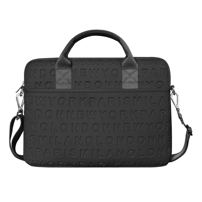 WIWU Laptop Bag Large Fashionable Laptop Sleeve Tote Bag Computer Handbag Fits 13.3-inch Laptop and Tablet - Black - 2