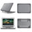 Heat Dissipation Design Two-Piece Plastic + TPU with Stand Shell for MacBook Pro 16 inch (2019) A2141 - Grey - 2