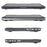 Heat Dissipation Design Two-Piece Plastic + TPU with Stand Shell for MacBook Pro 16 inch (2019) A2141 - Grey - 3