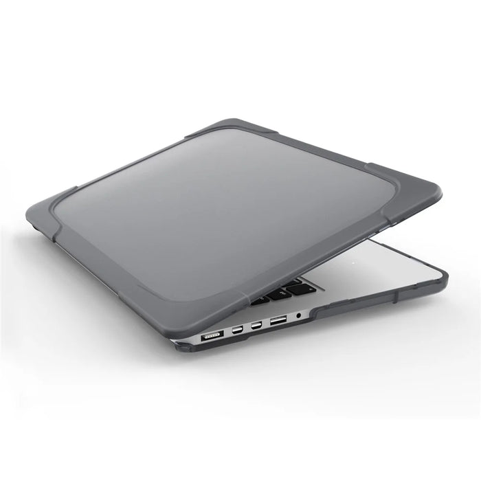 Heat Dissipation Design Two-Piece Plastic + TPU with Stand Shell for MacBook Pro 16 inch (2019) A2141 - Grey - 7