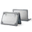 Two-Piece Plastic + TPU Protective Case Shell with Stand Design for MacBook Pro 13 inch (2020) A2251 / A2289 / A2338 (M1 / M2)   - Grey - 1