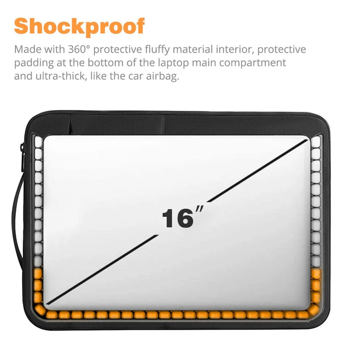 WIWU Alpha Series Water-repellent Laptop Bag Sleeve Case for 16-inch Notebooks Laptops MacBook - 4