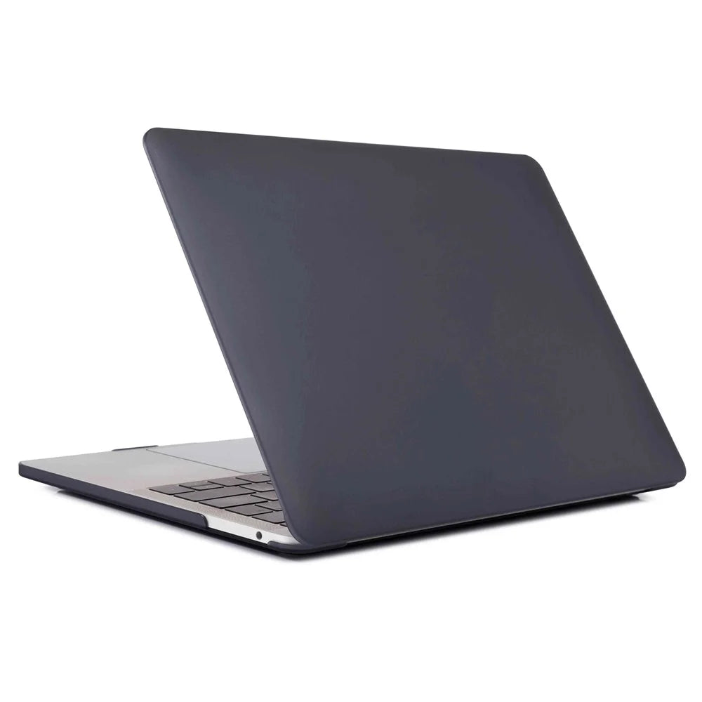Matte PC Front and Back Protective Phone Case Mobile Phone Bag Shell for MacBook Pro 13 inch (2020) / (2019) / (2018) / (2017) / (2016) A1706 A1708 A1989 A2159 A2251 A2289 A2338 - Black - 3