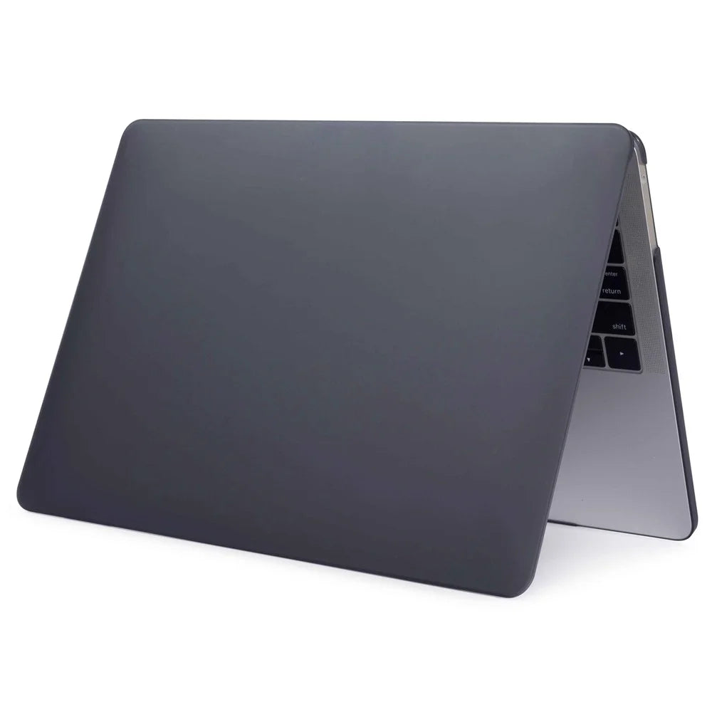 Matte PC Front and Back Protective Phone Case Mobile Phone Bag Shell for MacBook Pro 13 inch (2020) / (2019) / (2018) / (2017) / (2016) A1706 A1708 A1989 A2159 A2251 A2289 A2338 - Black - 4