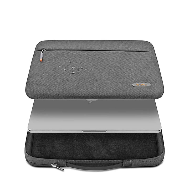 WIWU Notebook Cover Sleeve Computer Pouch Laptop Bag for 15.4-inch/16-inch Laptop - Dark Grey - 6