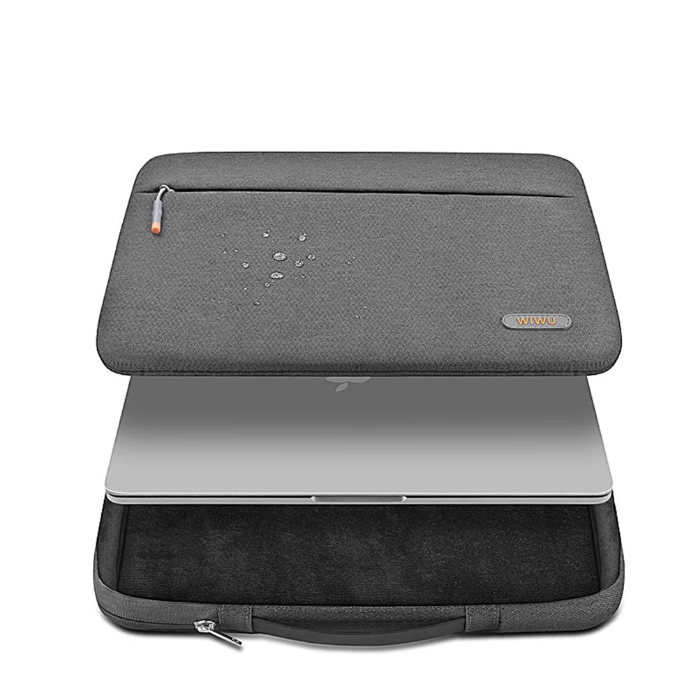 WIWU Notebook Cover Sleeve Computer Pouch Laptop Bag for 15.6-inch Laptop - Dark Grey - 5