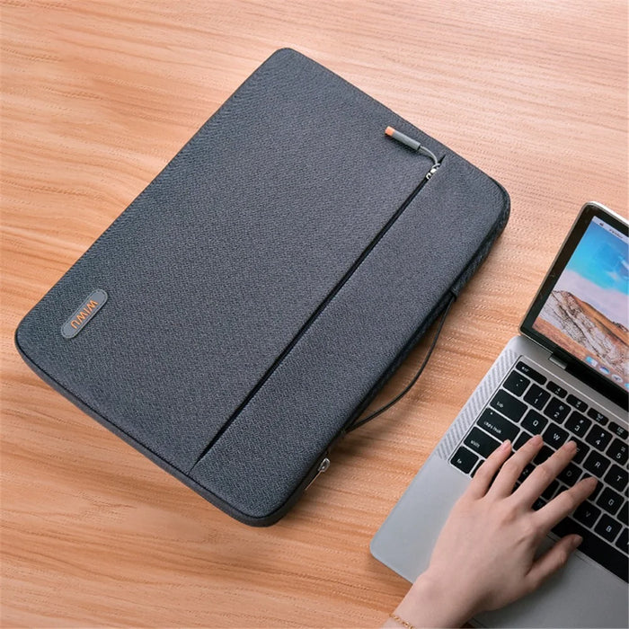 WIWU Notebook Handbag Sleeve Pouch Oxford Cloth 14-inch Laptop Carrying Bag - Dark Grey - 2