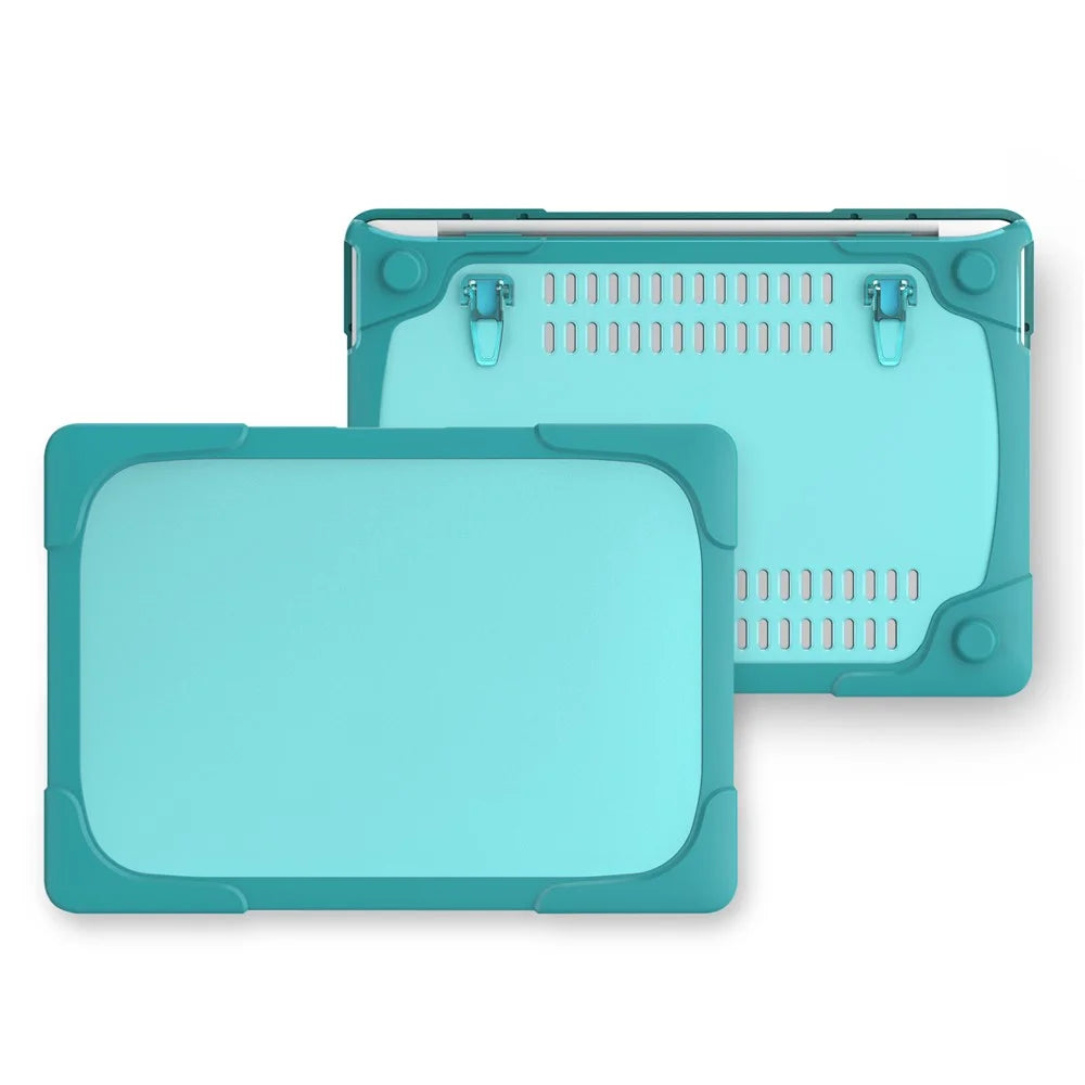 Two-piece Plastic + TPU Protective Laptop Case for MacBook Pro 13 inch with / without Touch Bar (2020-2016) A1706 A1989 A2159 A1708 - Baby Blue - 1
