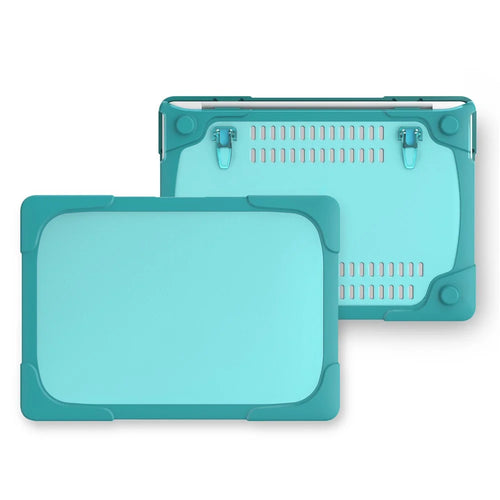 Two-piece Plastic + TPU Protective Laptop Case for MacBook Pro 13 inch with / without Touch Bar (2020-2016) A1706 A1989 A2159 A1708 - Baby Blue - 1