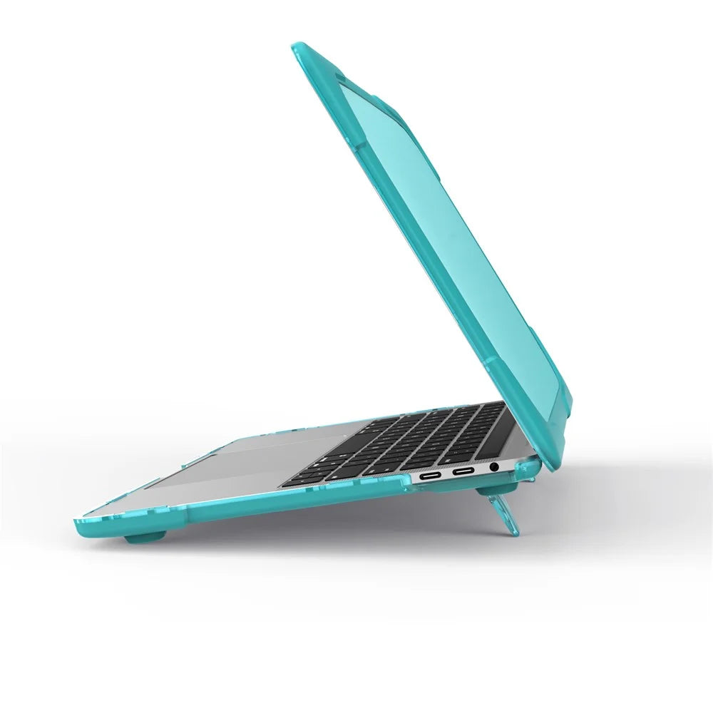 Two-piece Plastic + TPU Protective Laptop Case for MacBook Pro 13 inch with / without Touch Bar (2020-2016) A1706 A1989 A2159 A1708 - Baby Blue - 5