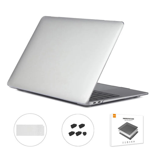 ENKAY for MacBook Air 13 inch (2020) A2179/A2337 (US Version) Hat-Prince 3-In-1 Crystal Laptop Cover Case + Thin and Light Keyboard Film + Dustproof Plug - Transparent - 1