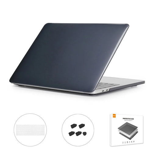 ENKAY PC Cover TPU Keyboard Protector Anti-Dust Plugs 3-in-1 for MacBook Pro 13 inch (2016) with Touch Bar A1706/(2018) A1989/(2019) A2159 (US Version) - Black - 1