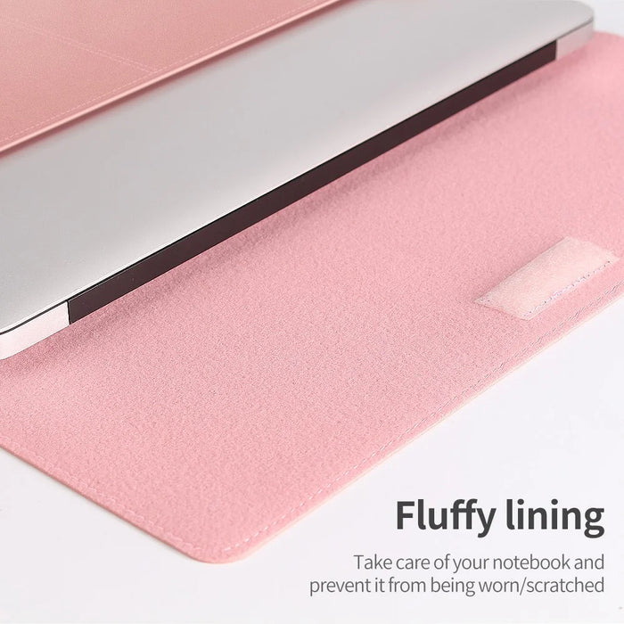 Leather Laptop Tablet Protective Bag Laptop Sleeve for 11''-12'' Laptop - Grey - 5
