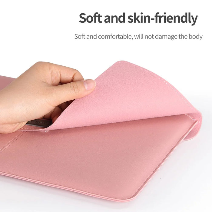 Leather Laptop Tablet Protective Bag Laptop Sleeve for 11''-12'' Laptop - Grey - 6