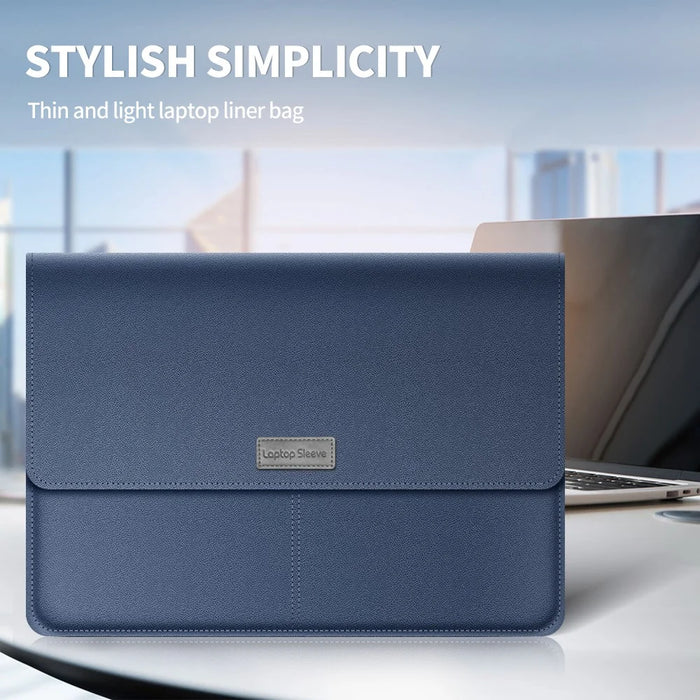 Leather Laptop Tablet Protective Bag Laptop Sleeve for 13''-14'' Laptop - Green - 2