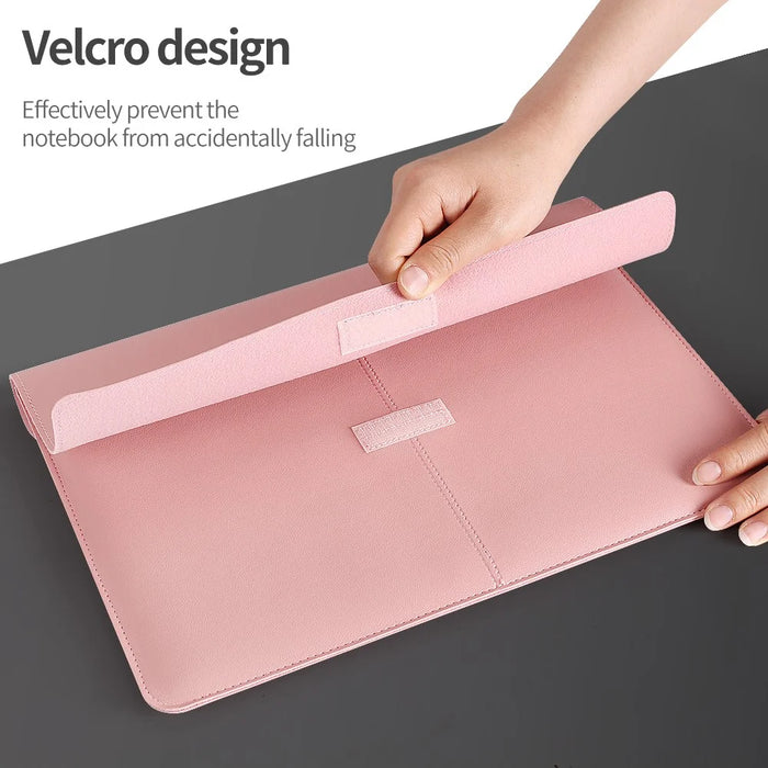 Leather Laptop Tablet Protective Bag Laptop Sleeve for 13''-14'' Laptop - Green - 7