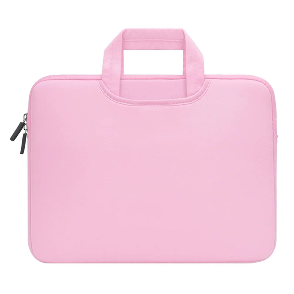 Portable Laptop Bag Case Shockproof Computer Handbag for 15.6inch Notebook - Pink - 1