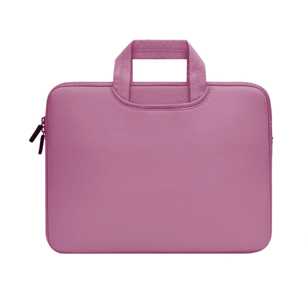Fashion Laptop Bag Case Portable Shockproof Computer Handbag for 15.4inch Notebook - Pink - 1