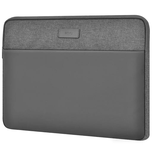 WIWU 16-inch Minimalist Laptop Bag Waterproof Polyester Notebook Protective Sleeve - Grey - 1