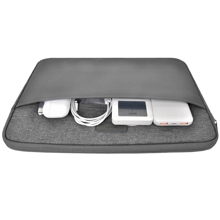 WIWU 16-inch Minimalist Laptop Bag Waterproof Polyester Notebook Protective Sleeve - Grey - 3