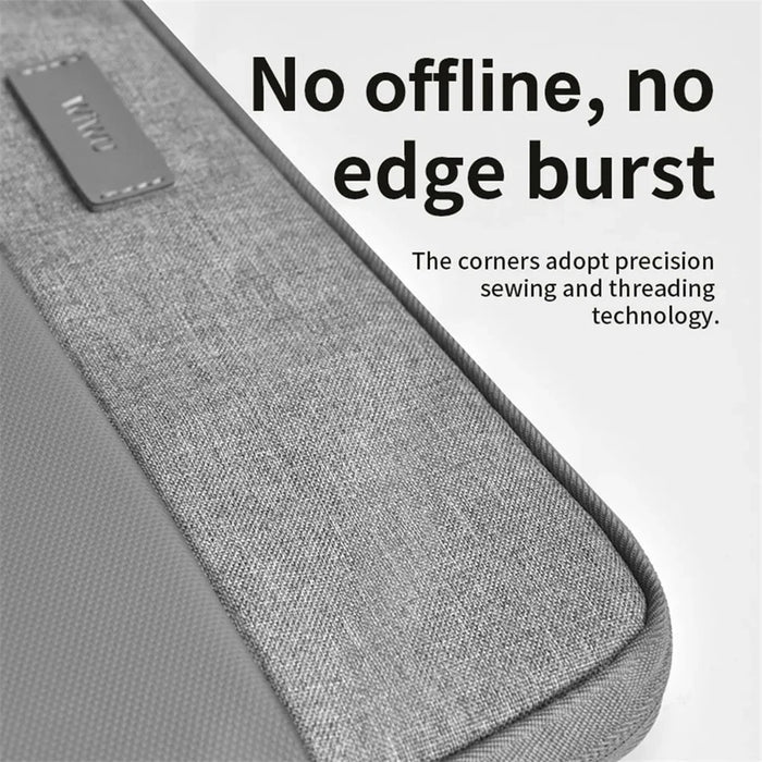 WIWU 16-inch Minimalist Laptop Bag Waterproof Polyester Notebook Protective Sleeve - Grey - 5