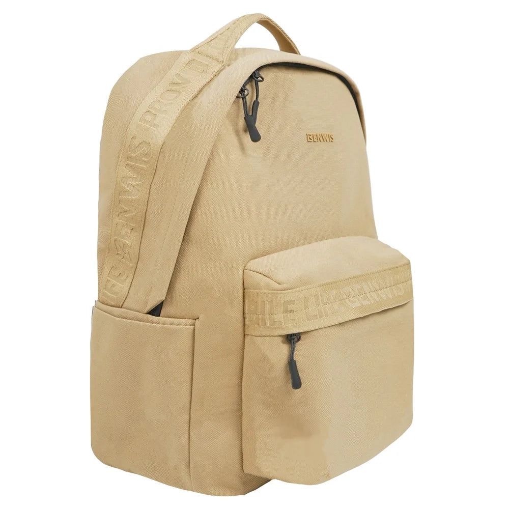 BENWIS LT-LBP-2-BK Solid Color 1000D Nylon Travel Sports Backpack Casual Dual Shoulder Bag - Yellow - 3