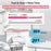PHOMEMO PM241-BT 203DPI Inkless Thermal Printer Bluetooth-compatible Label Printer - Pink+White / US Plug - 5