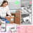 PHOMEMO PM241-BT 203DPI Inkless Thermal Printer Bluetooth-compatible Label Printer - Pink+White / US Plug - 6