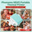 PHOMEMO M04S Mini Bluetooth-compatible Inkless Thermal Printer Wireless Photos Labels Notes Printer - Green - 4