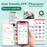PHOMEMO M04S Mini Bluetooth-compatible Inkless Thermal Printer Wireless Photos Labels Notes Printer - Green - 7