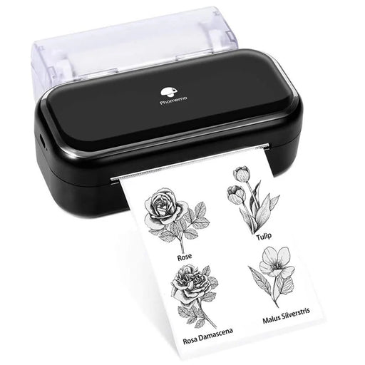 PHOMEMO M03 Portable Thermal Printer 203DPI Wireless Label Photo Printer - Black - 1