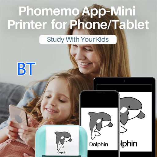 PHOMEMO M02X Pocket Bluetooth-compatible Printer Wireless Thermal Label Printer - Green - 2