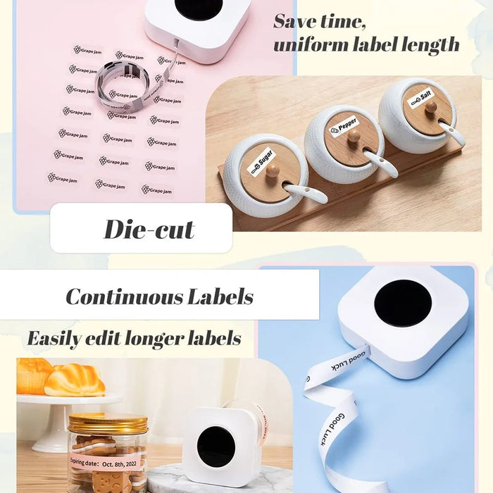 PHOMEMO Q30S DIY Sticker Label Maker Machine Mini Pocket Bluetooth-compatible Thermal Label Printer - Green - 6