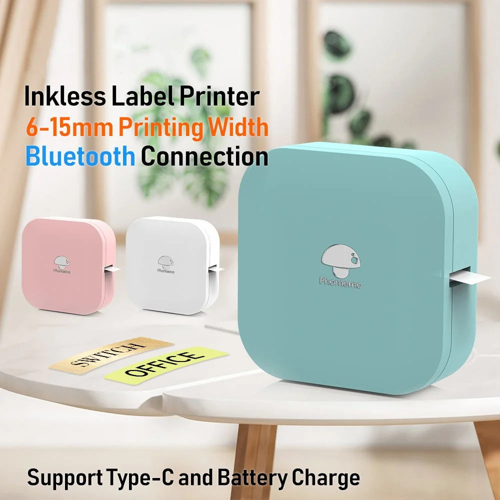 PHOMEMO Q30 Wireless Label Printer Mini Printer Pocket Thermal Label Maker - Green - 2