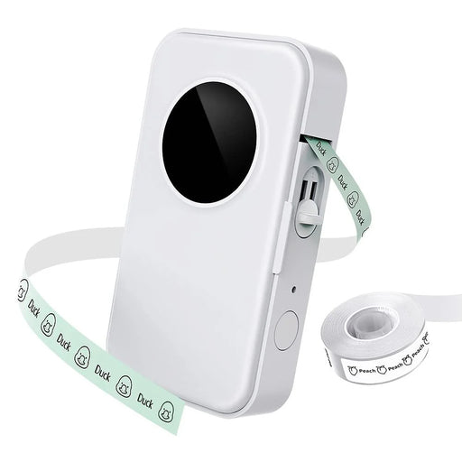 PHOMEMO Label Maker 203DPI Barcode Labeling Machine Wireless Bluetooth-compatible Thermal Mini Printer - White - 1