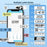 PHOMEMO D30 Portable Inkless Wireless Label Maker Mini Thermal Label Printer for Home School Office - Black - 3