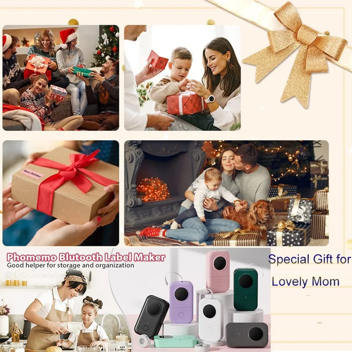 PHOMEMO D30 Portable Inkless Wireless Label Maker Mini Thermal Label Printer for Home School Office - Black - 7